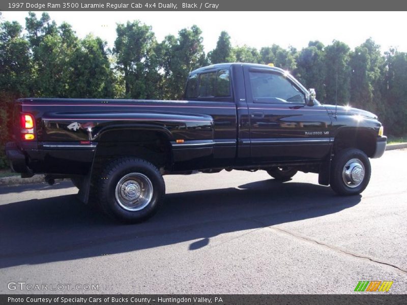 Black / Gray 1997 Dodge Ram 3500 Laramie Regular Cab 4x4 Dually