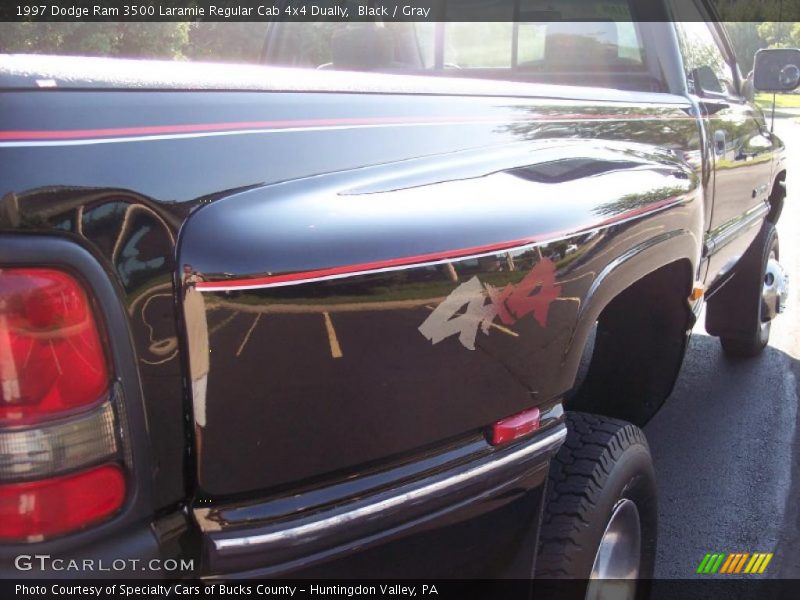 Black / Gray 1997 Dodge Ram 3500 Laramie Regular Cab 4x4 Dually