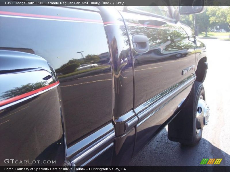 Black / Gray 1997 Dodge Ram 3500 Laramie Regular Cab 4x4 Dually