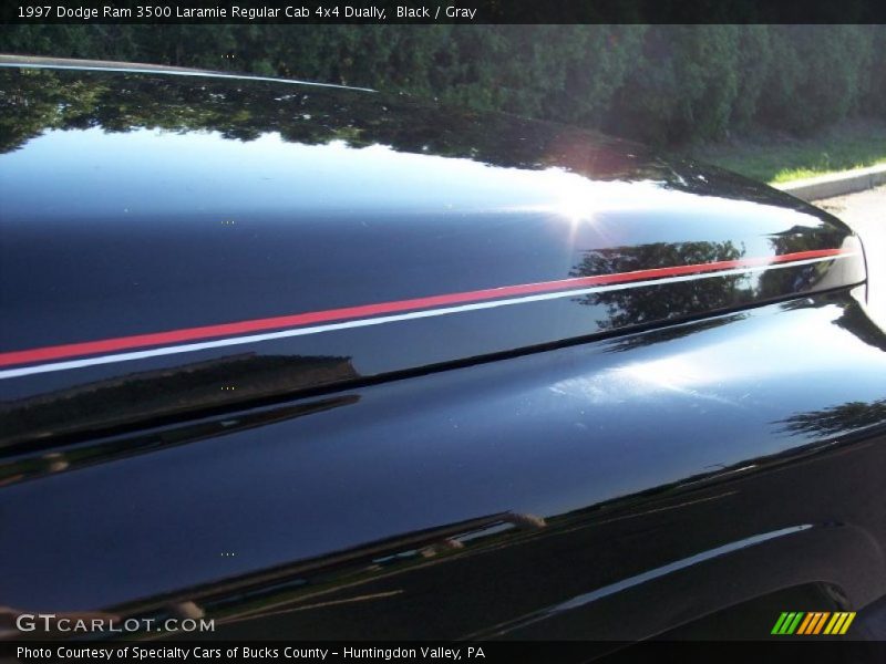 Black / Gray 1997 Dodge Ram 3500 Laramie Regular Cab 4x4 Dually