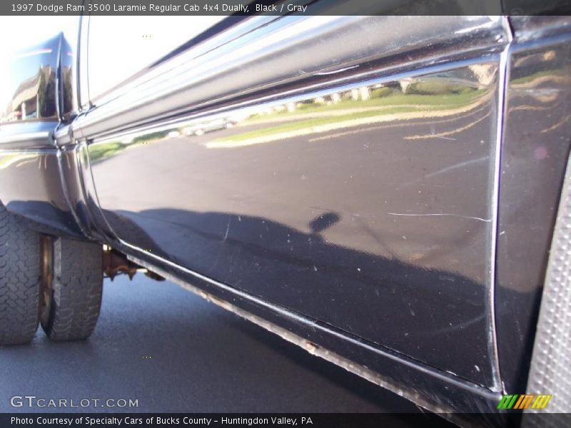 Black / Gray 1997 Dodge Ram 3500 Laramie Regular Cab 4x4 Dually
