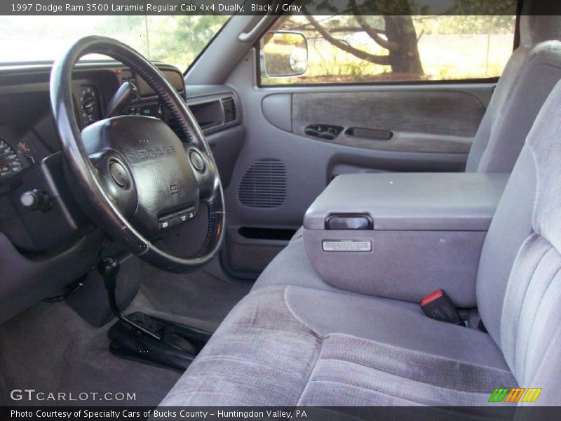 Black / Gray 1997 Dodge Ram 3500 Laramie Regular Cab 4x4 Dually