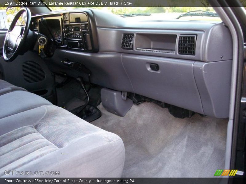Black / Gray 1997 Dodge Ram 3500 Laramie Regular Cab 4x4 Dually