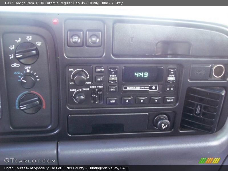 Black / Gray 1997 Dodge Ram 3500 Laramie Regular Cab 4x4 Dually