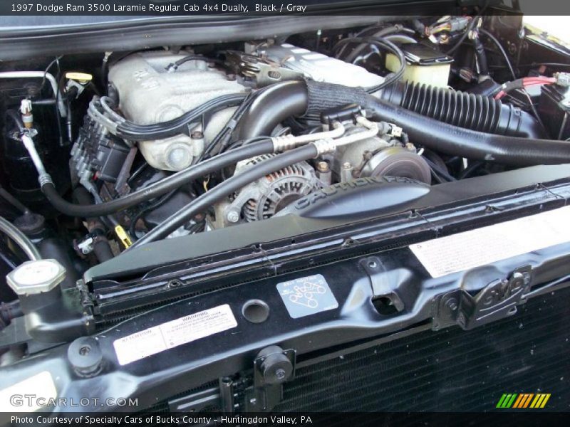 Black / Gray 1997 Dodge Ram 3500 Laramie Regular Cab 4x4 Dually