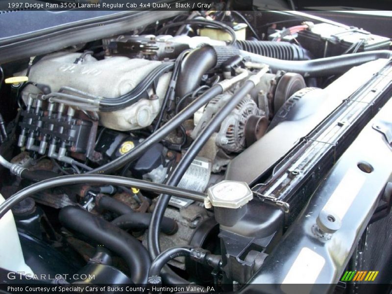 Black / Gray 1997 Dodge Ram 3500 Laramie Regular Cab 4x4 Dually
