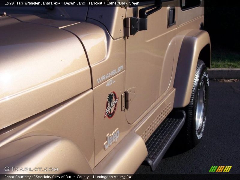 Desert Sand Pearlcoat / Camel/Dark Green 1999 Jeep Wrangler Sahara 4x4