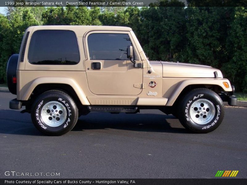 Desert Sand Pearlcoat / Camel/Dark Green 1999 Jeep Wrangler Sahara 4x4