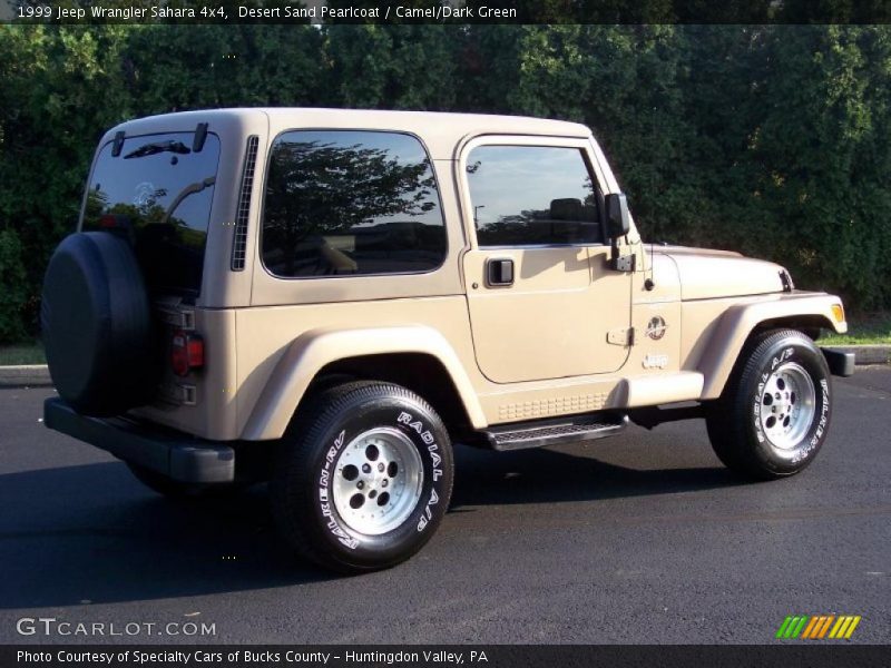 Desert Sand Pearlcoat / Camel/Dark Green 1999 Jeep Wrangler Sahara 4x4