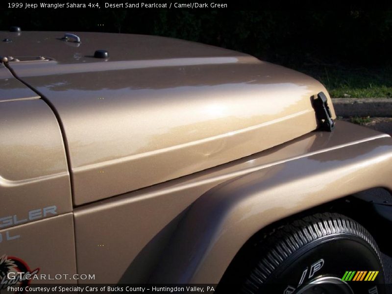 Desert Sand Pearlcoat / Camel/Dark Green 1999 Jeep Wrangler Sahara 4x4