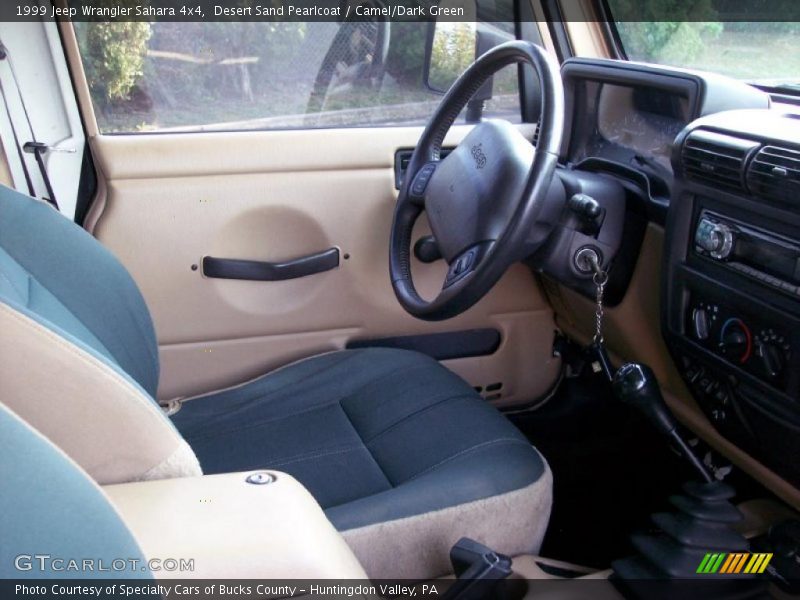 Desert Sand Pearlcoat / Camel/Dark Green 1999 Jeep Wrangler Sahara 4x4