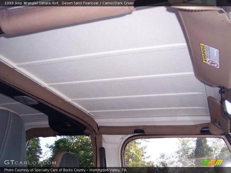 Desert Sand Pearlcoat / Camel/Dark Green 1999 Jeep Wrangler Sahara 4x4