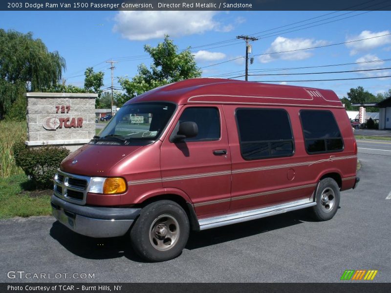 Director Red Metallic / Sandstone 2003 Dodge Ram Van 1500 Passenger Conversion