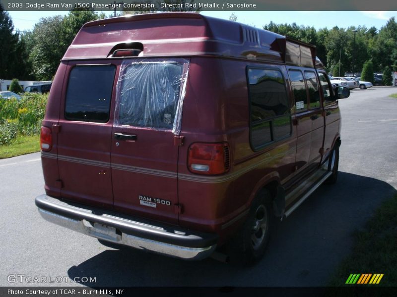 Director Red Metallic / Sandstone 2003 Dodge Ram Van 1500 Passenger Conversion