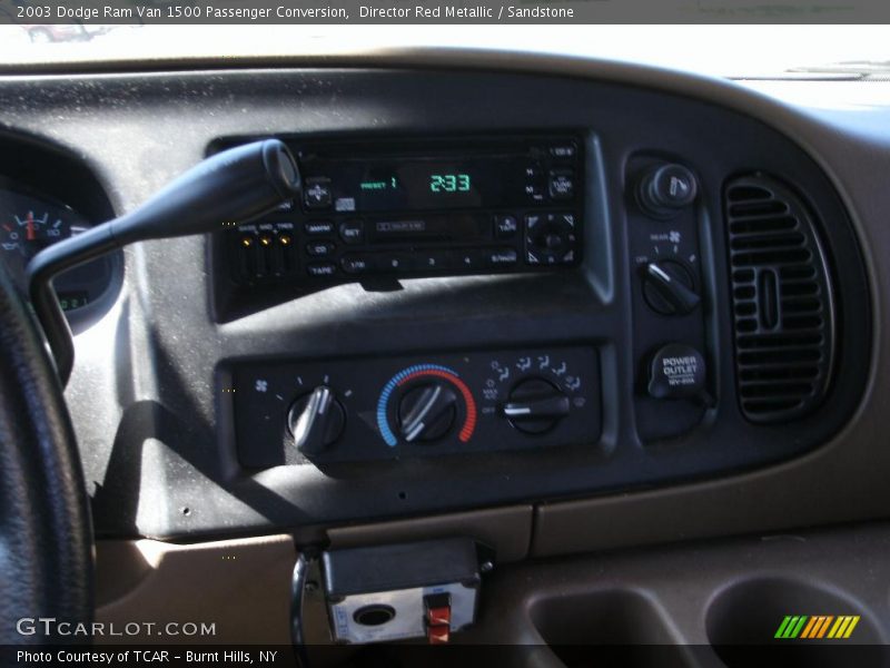 Director Red Metallic / Sandstone 2003 Dodge Ram Van 1500 Passenger Conversion