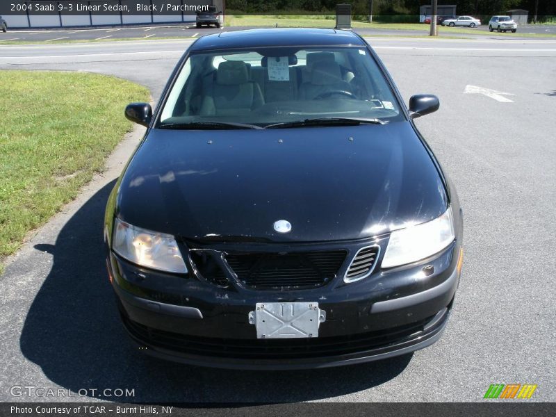 Black / Parchment 2004 Saab 9-3 Linear Sedan