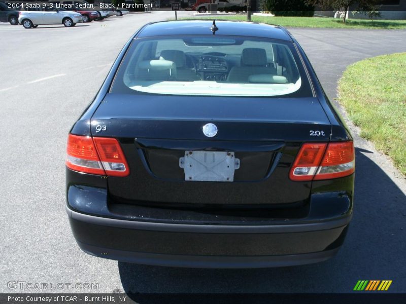 Black / Parchment 2004 Saab 9-3 Linear Sedan