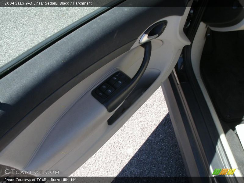 Black / Parchment 2004 Saab 9-3 Linear Sedan