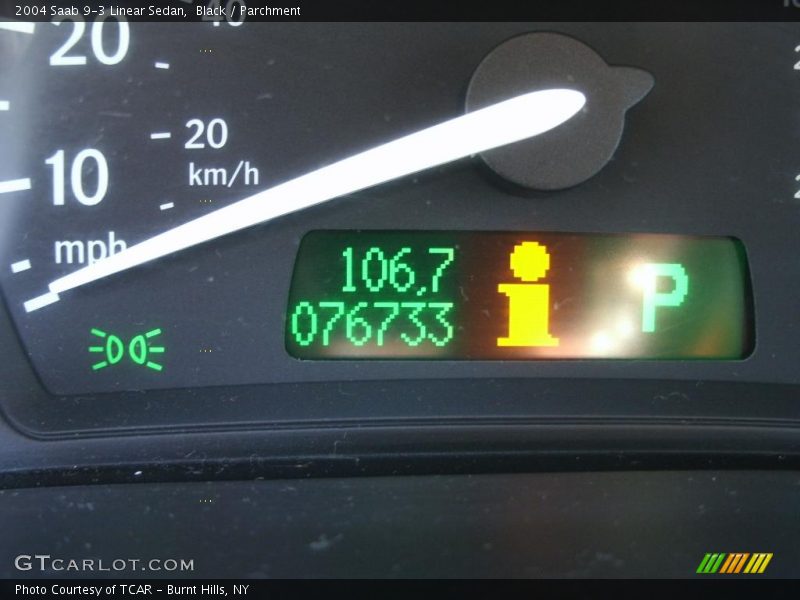 Black / Parchment 2004 Saab 9-3 Linear Sedan