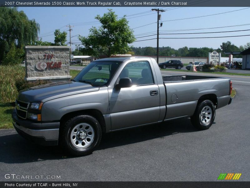Graystone Metallic / Dark Charcoal 2007 Chevrolet Silverado 1500 Classic Work Truck Regular Cab