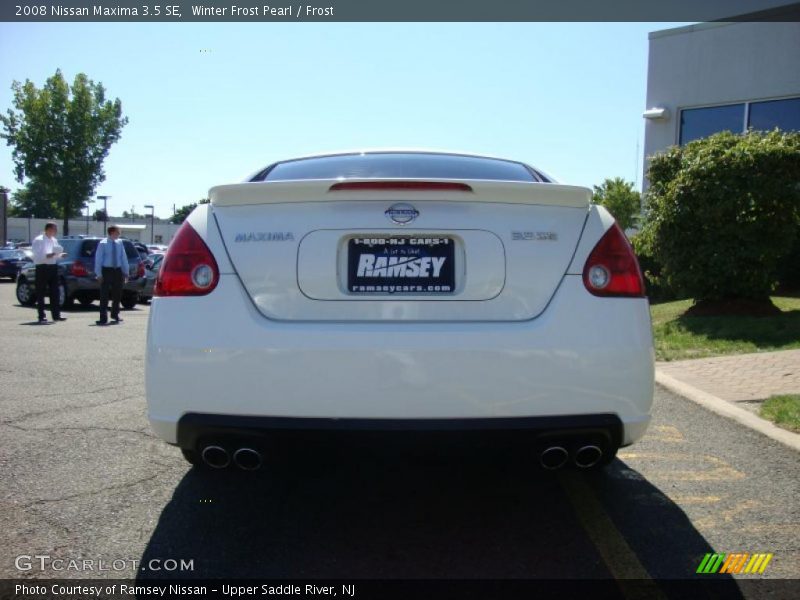 Winter Frost Pearl / Frost 2008 Nissan Maxima 3.5 SE