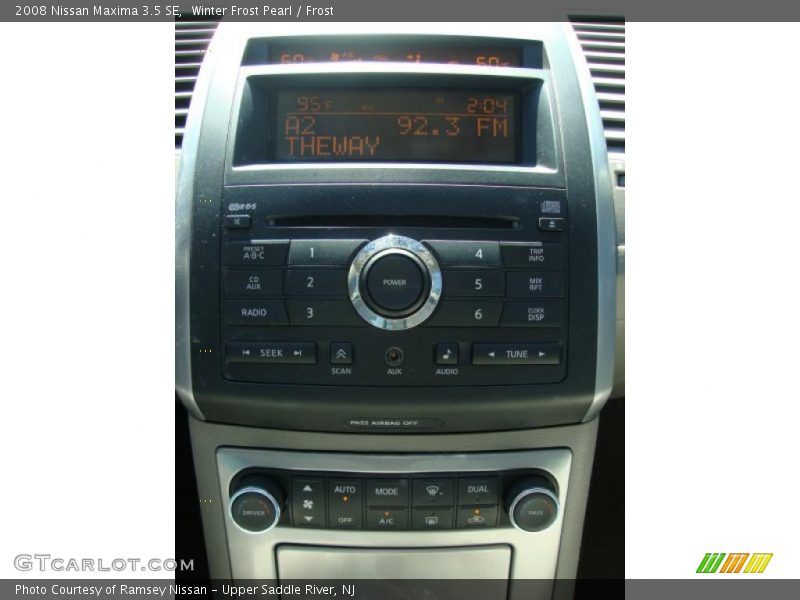 Winter Frost Pearl / Frost 2008 Nissan Maxima 3.5 SE