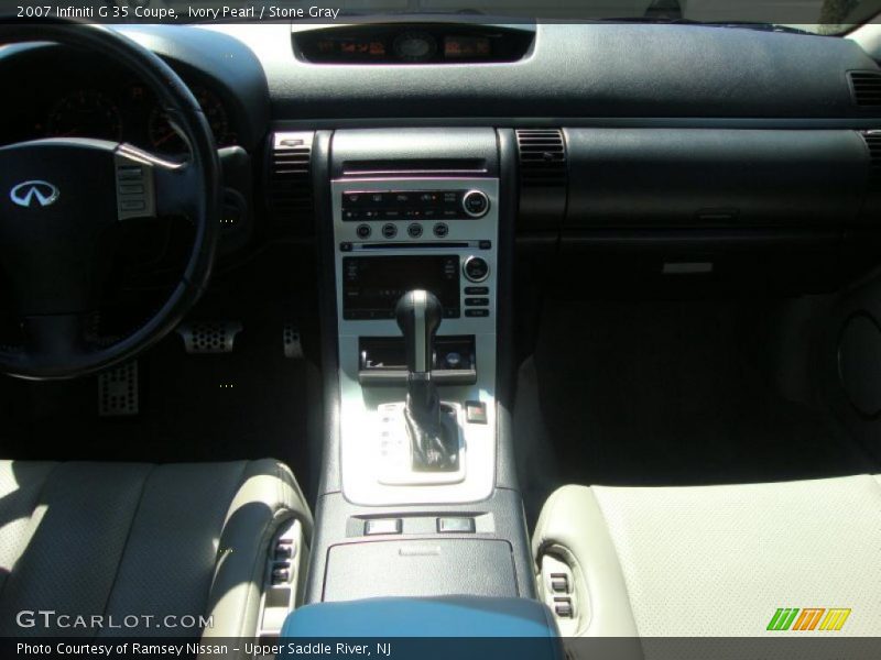 Ivory Pearl / Stone Gray 2007 Infiniti G 35 Coupe
