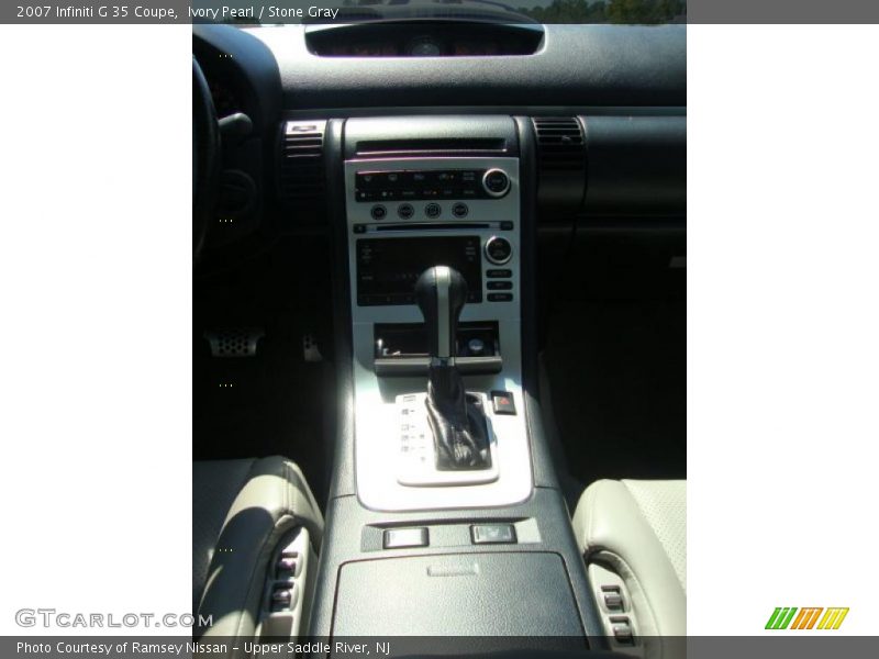 Ivory Pearl / Stone Gray 2007 Infiniti G 35 Coupe