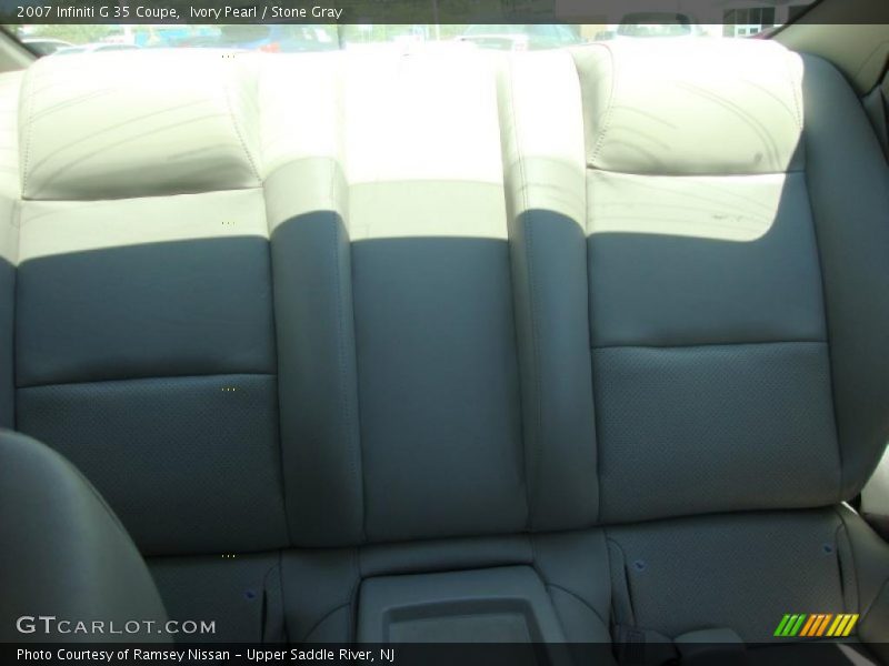 Ivory Pearl / Stone Gray 2007 Infiniti G 35 Coupe