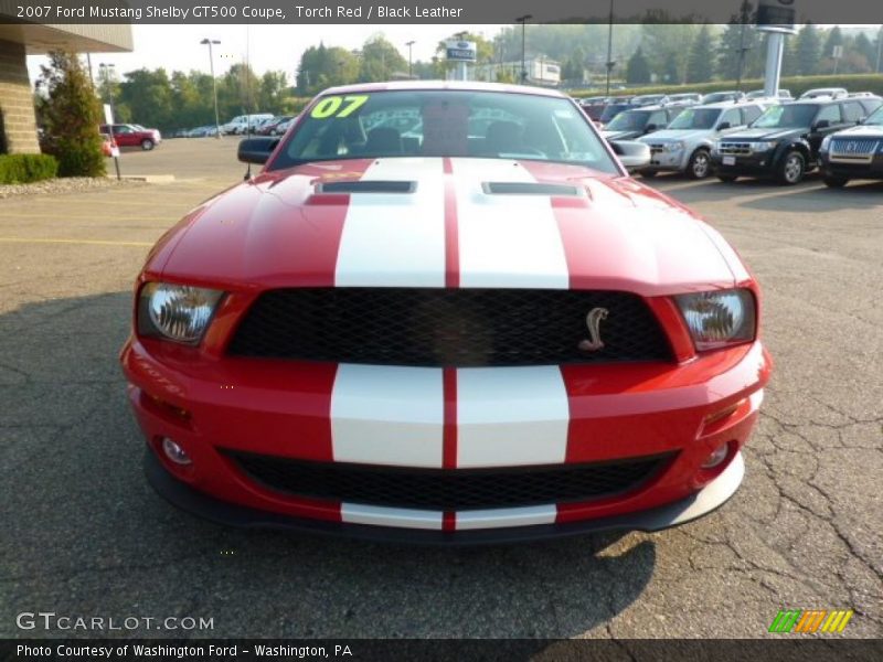 Torch Red / Black Leather 2007 Ford Mustang Shelby GT500 Coupe