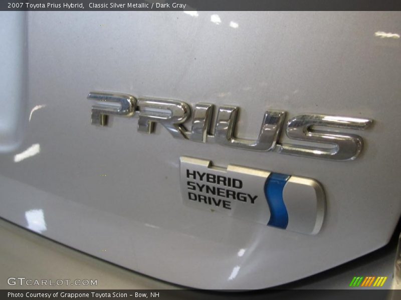 Classic Silver Metallic / Dark Gray 2007 Toyota Prius Hybrid