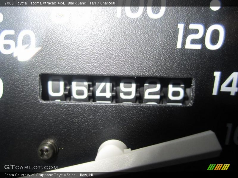 Black Sand Pearl / Charcoal 2003 Toyota Tacoma Xtracab 4x4
