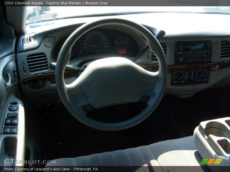 Superior Blue Metallic / Medium Gray 2003 Chevrolet Impala