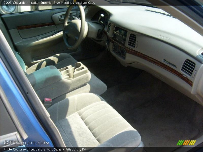 Superior Blue Metallic / Medium Gray 2003 Chevrolet Impala