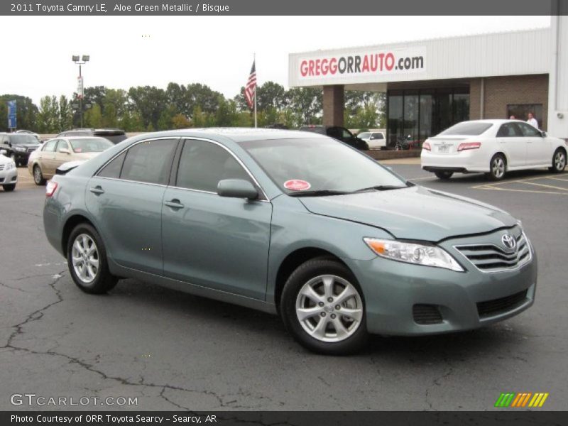 Aloe Green Metallic / Bisque 2011 Toyota Camry LE