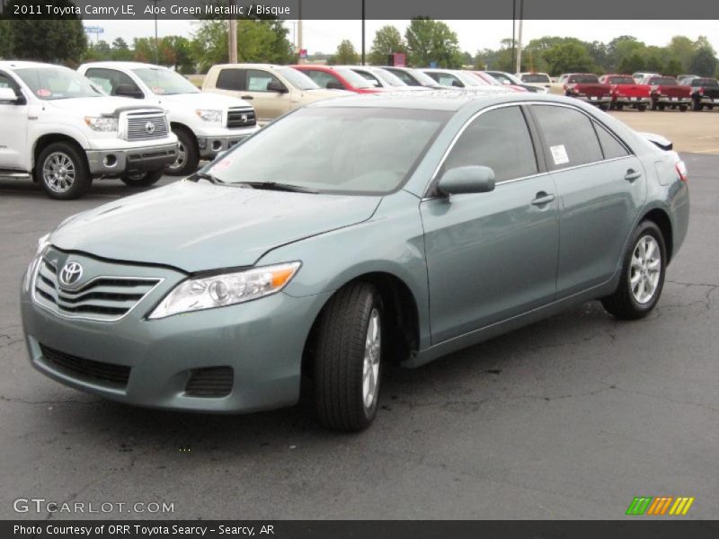 Aloe Green Metallic / Bisque 2011 Toyota Camry LE