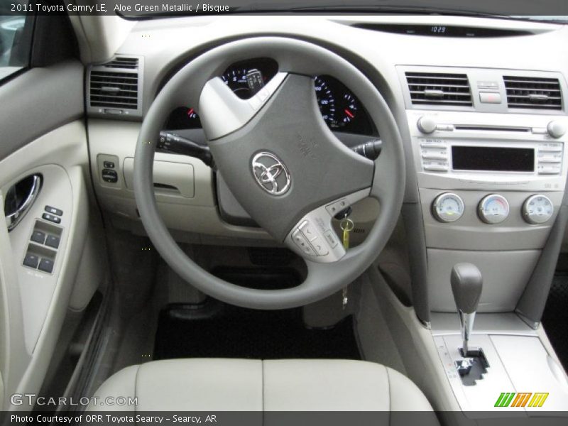 Aloe Green Metallic / Bisque 2011 Toyota Camry LE