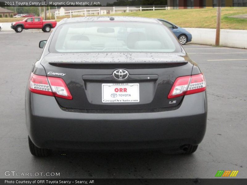 Magnetic Gray Metallic / Ash 2011 Toyota Camry LE