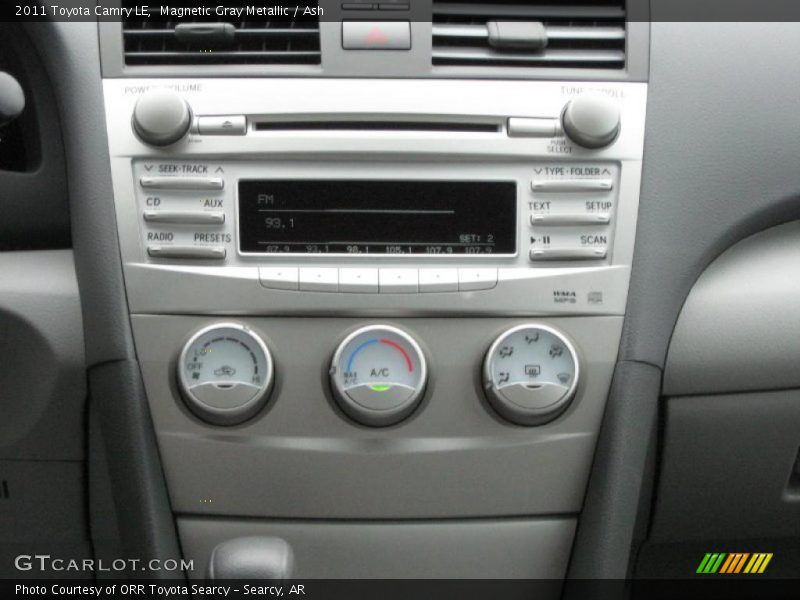 Magnetic Gray Metallic / Ash 2011 Toyota Camry LE