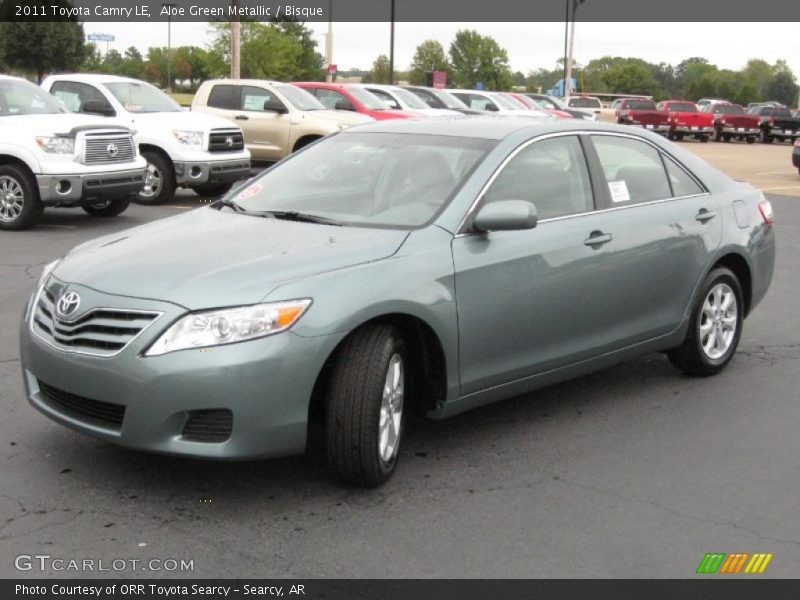 Aloe Green Metallic / Bisque 2011 Toyota Camry LE