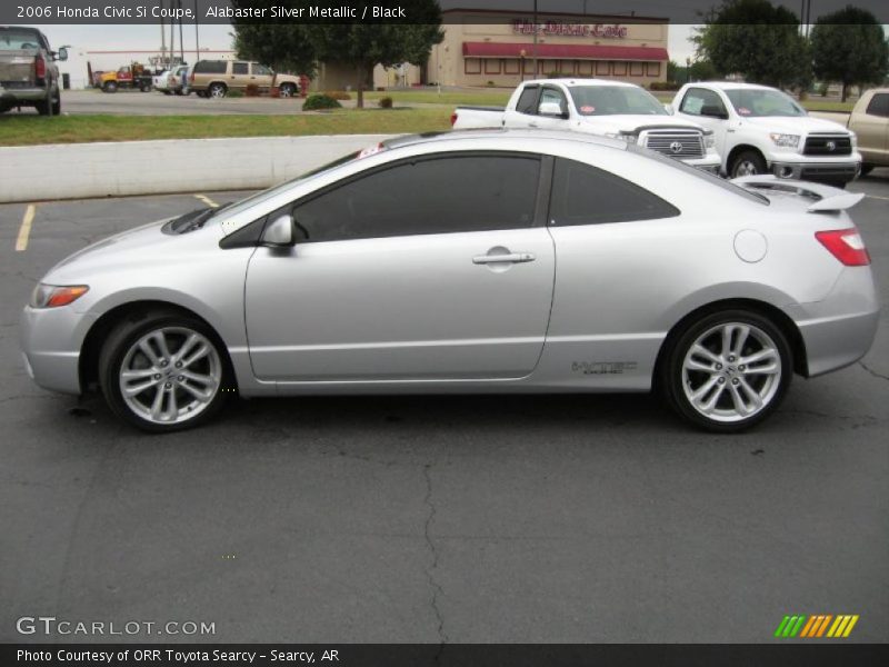 Alabaster Silver Metallic / Black 2006 Honda Civic Si Coupe