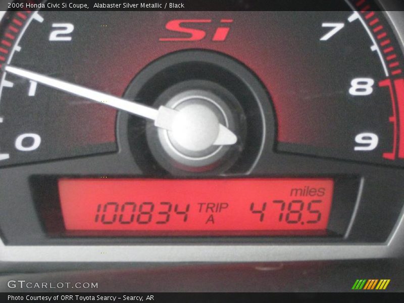 Alabaster Silver Metallic / Black 2006 Honda Civic Si Coupe