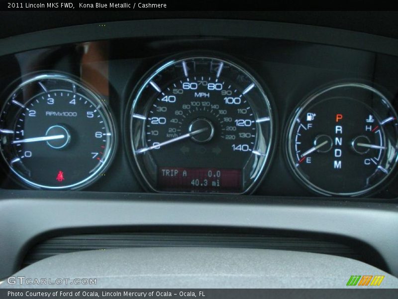 Kona Blue Metallic / Cashmere 2011 Lincoln MKS FWD