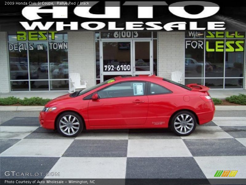 Rallye Red / Black 2009 Honda Civic Si Coupe