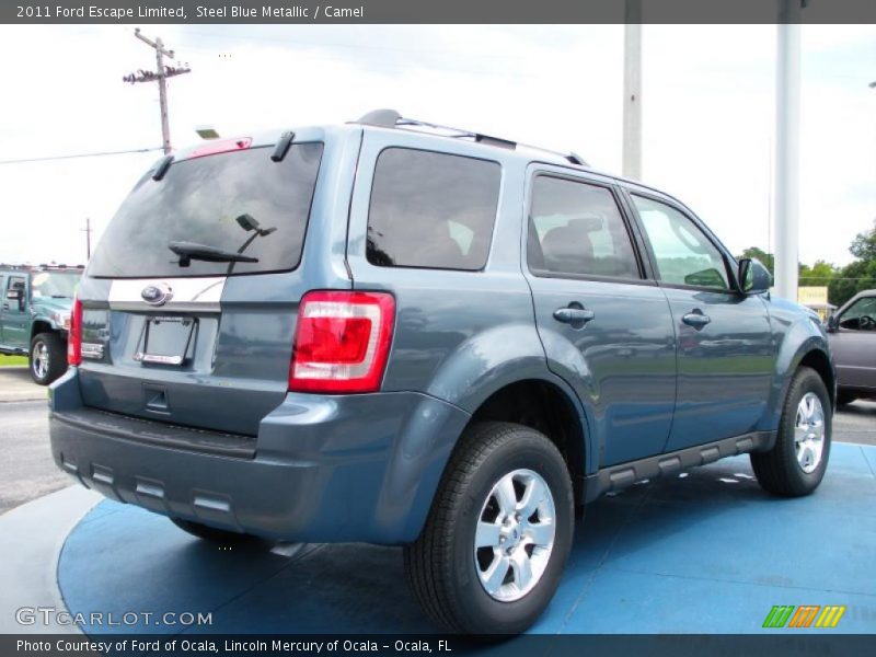 Steel Blue Metallic / Camel 2011 Ford Escape Limited