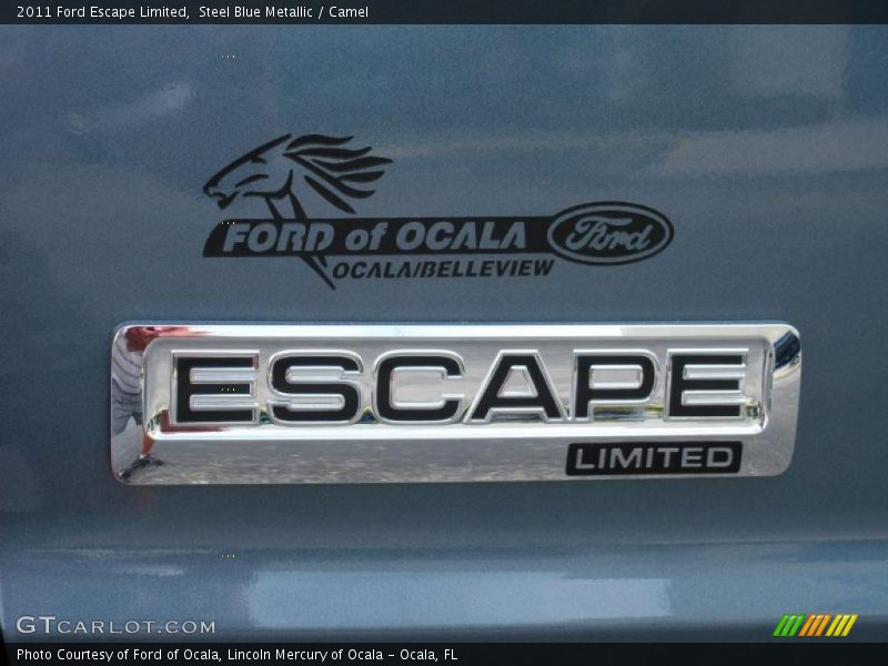 Steel Blue Metallic / Camel 2011 Ford Escape Limited