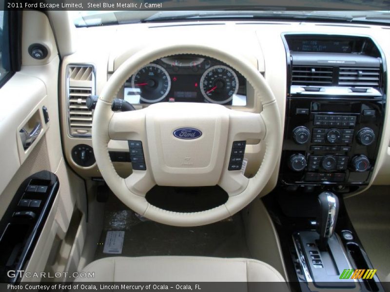 Steel Blue Metallic / Camel 2011 Ford Escape Limited