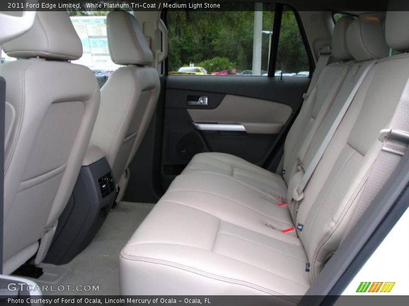 White Platinum Tri-Coat / Medium Light Stone 2011 Ford Edge Limited
