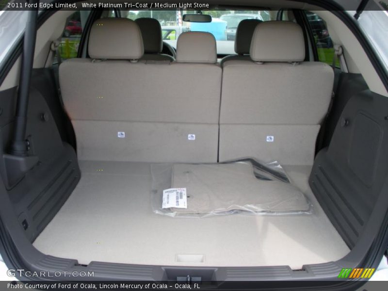 White Platinum Tri-Coat / Medium Light Stone 2011 Ford Edge Limited