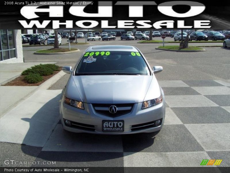 Alabaster Silver Metallic / Ebony 2008 Acura TL 3.2